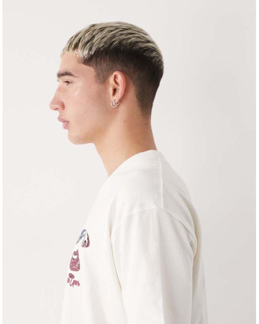 Aape By A Bathing Ape White Aape By A Bathing Ape Boxy Oversized Tshirt for men