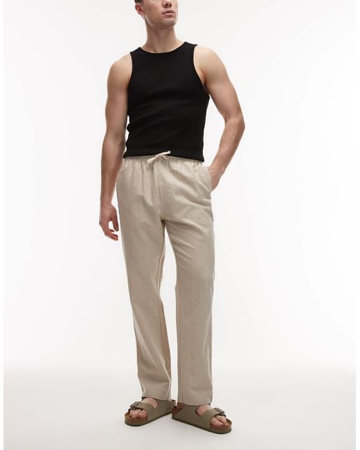 Rhythm Natural Linen Trouser for men