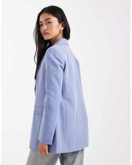 Miss Selfridge Blue Oversized Blazer
