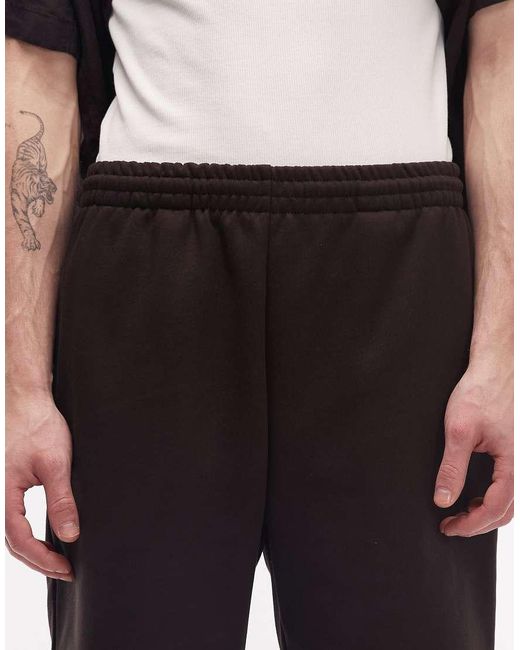 Lacoste Black Jersey Sweat Shorts for men