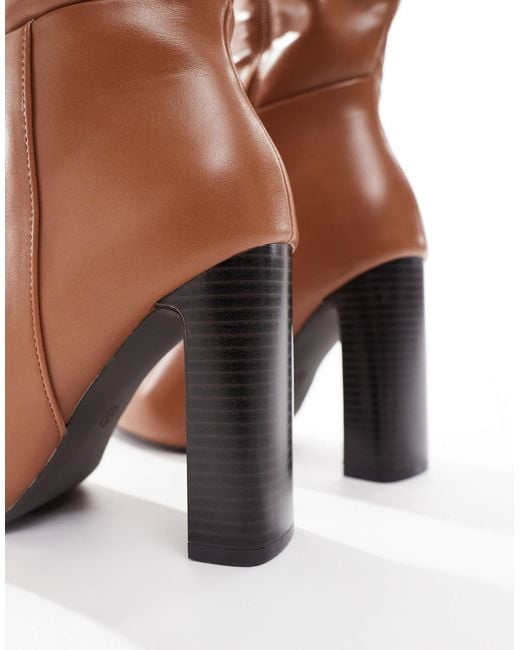 SEQWL Brown – boost – kniehohe stiefel