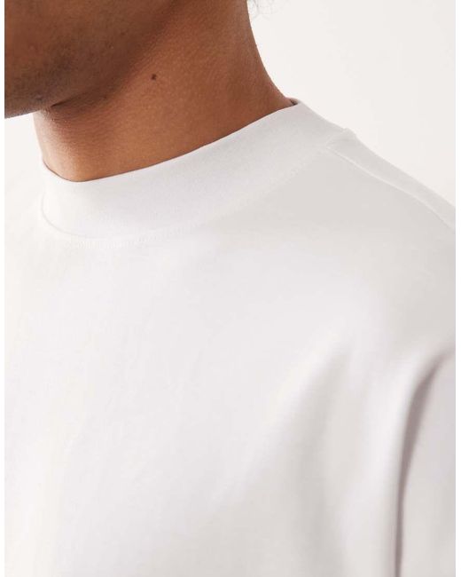 ASOS White Breathemaxtm Heavyweight Oversized High Neck T-shirt for men