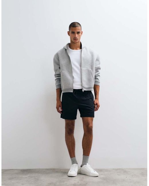 Abercrombie & Fitch Gray baggy Mesh Shorts for men