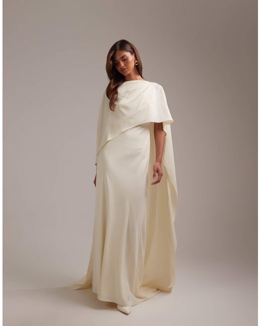 asos design maxi dress with cape sleeve in embroidered mesh ASOS Design - Maxi Dress - Women - Polyester - XS