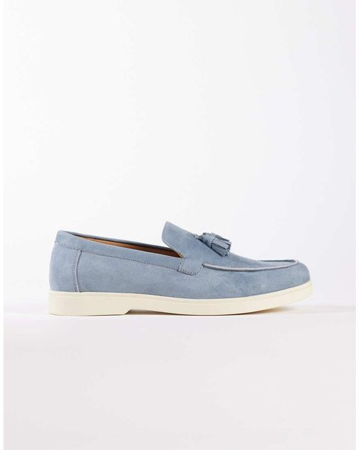 SEQWL Blue Kayak Tassel Loafer for men