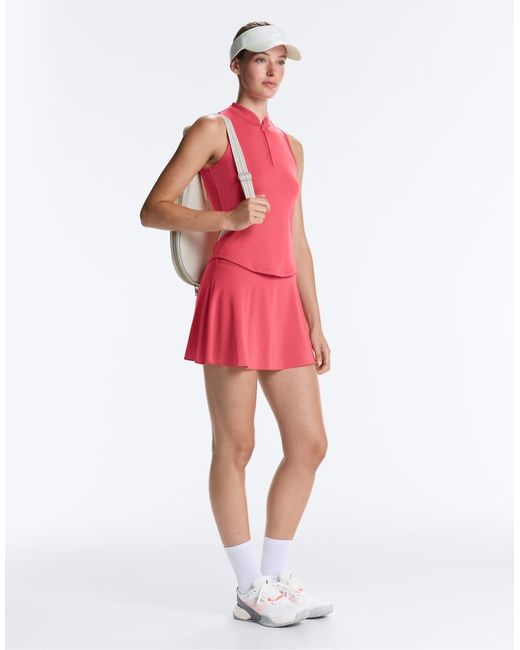 Oysho Pink Sleeveless Half-zip T-shirt