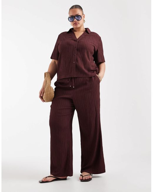 ONLY Purple – kurzärmlige hemdbluse