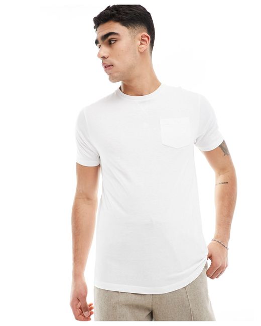 Brave Soul – t-shirt in White für Herren