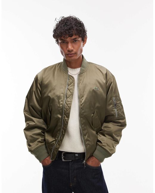 Lacoste Green Bomber Jacket for men