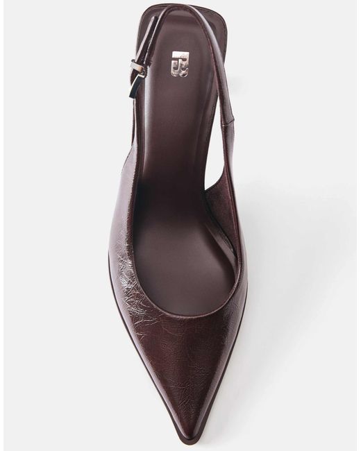 Pull&Bear Brown Slingback-schuhe mit absatz