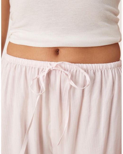 Luna Natural Oversized Pyjama Bottoms