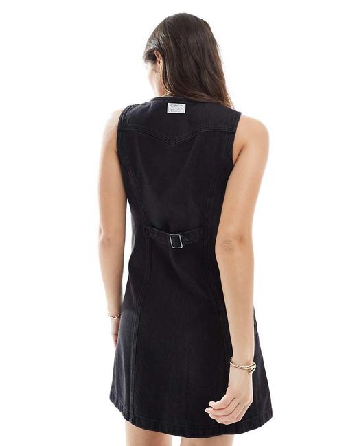 Vestido Corto Abotonado De Levi's de color Blue