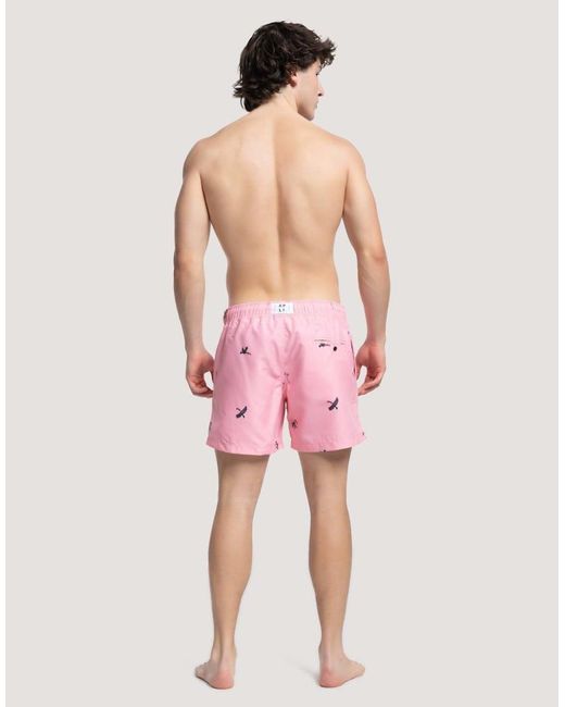 Apreslife Pink Desert Swim Shorts for men