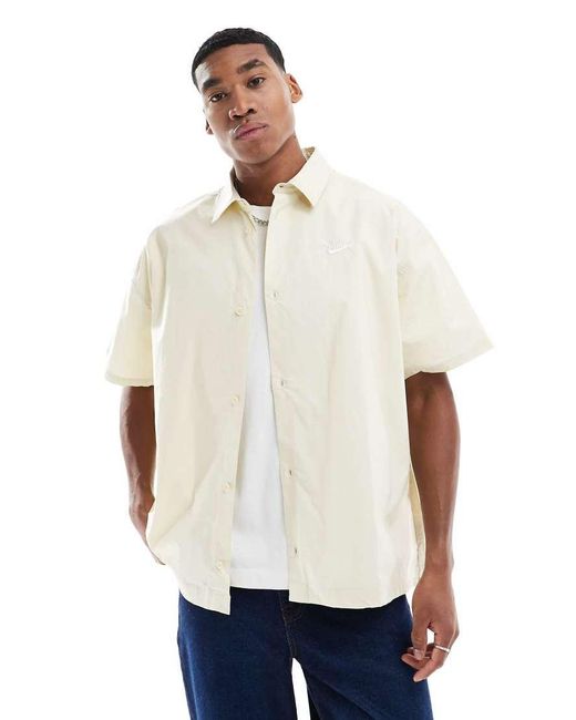 Nike White Club Woven Shirt for men