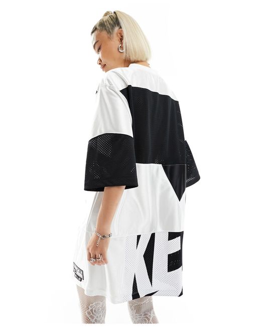 Nike Air Jersey Oversized T-shirt Dress in White | Lyst