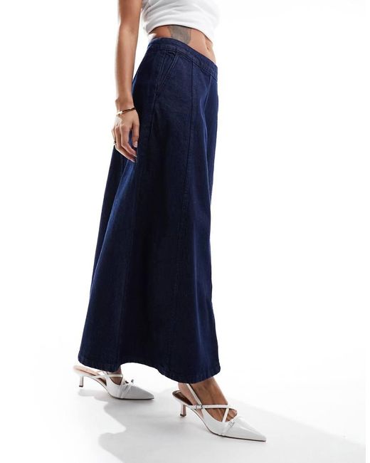 Nobody's Child Blue Hampstead Denim Maxi Skirt