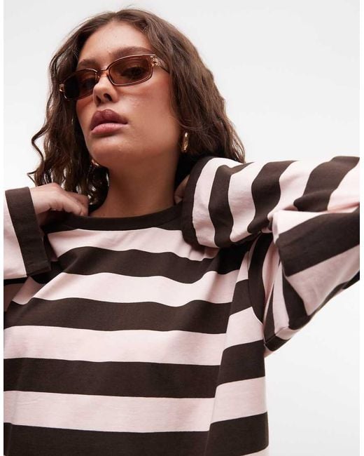 Monki White Aster Boxy Long Sleeve Top