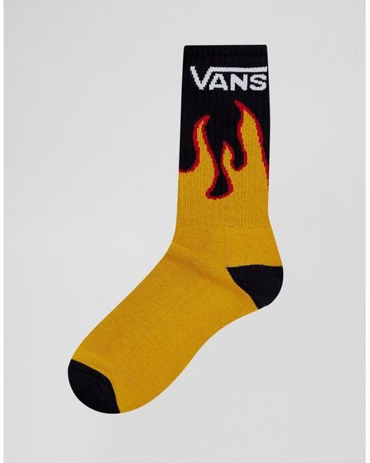 Lot de 1 paires de chaussettes motif flammes Vans pour homme en coloris  Noir | Lyst