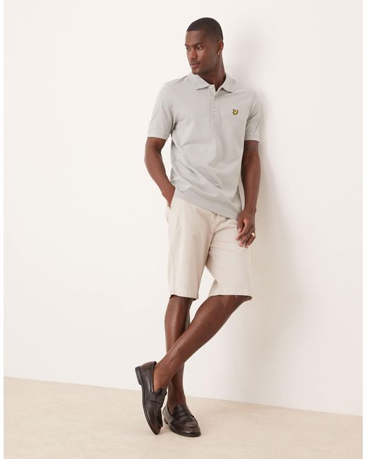 Lyle & Scott – chino-shorts in Natural für Herren