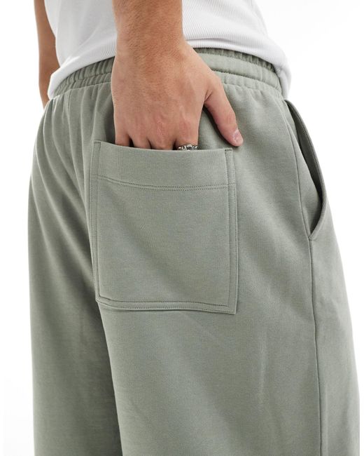 Pantalones cortos grises ASOS de hombre de color Gray