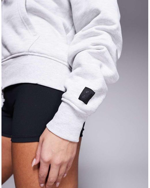 4505 White Icon Rest Day Heavyweight 440gsm Cotton Zip Up Oversized Hoodie