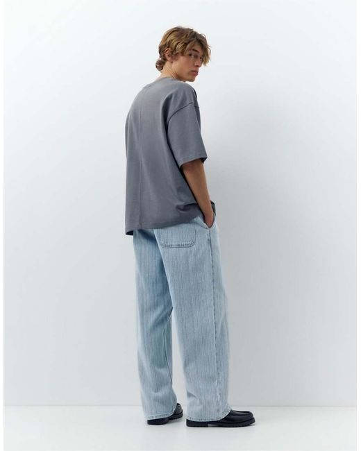 Pull&Bear Denim Joggingbroek in het Blue voor heren