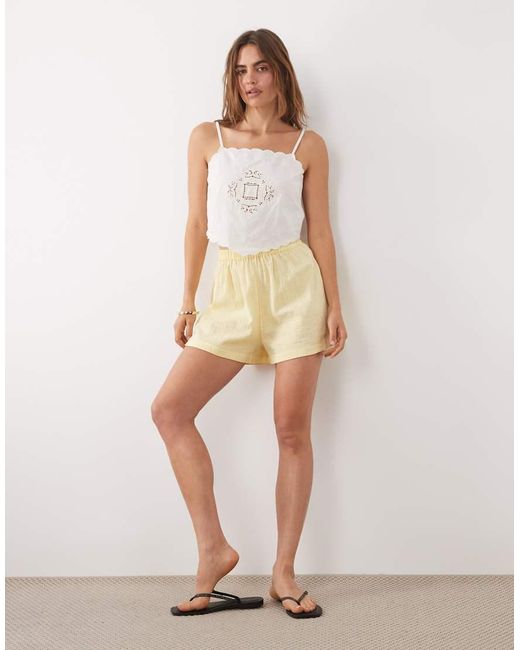 New Look White Embroidered Handkerchief Cami Top