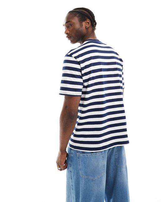 Guess Blue Striped T-shirt for men
