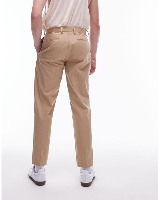Pantalones Topman de hombre de color Natural