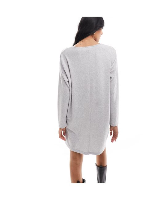 Vestido corto estilo túnica New Look de color Gray