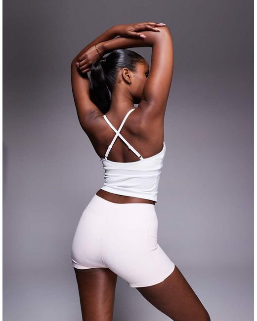 BO+TEE Pink Bo+tee Mini Shorts With Pockets