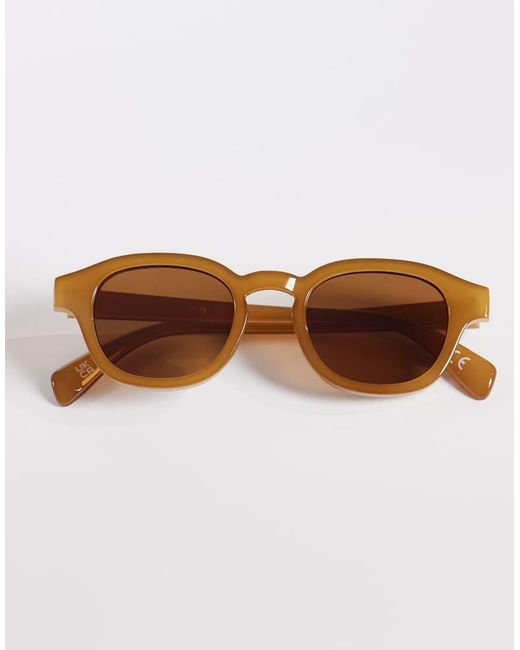 ASOS Yellow Round Sunglasses for men