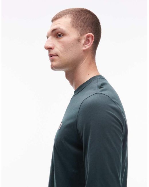 Paul Smith Blue Paul Smith Long Sleeve Regualar Fit Zebra Logo T-Shirt for men