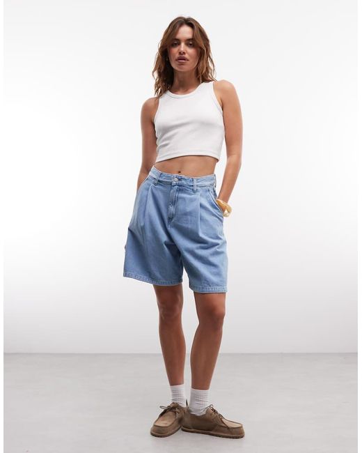 Carhartt Blue Alta Loose Fit Shorts