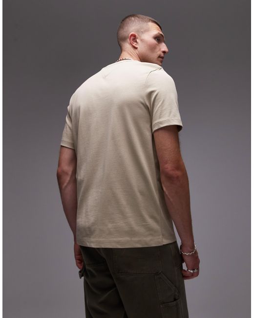 Tommy Hilfiger Gray Monogram Logo T-shirt for men