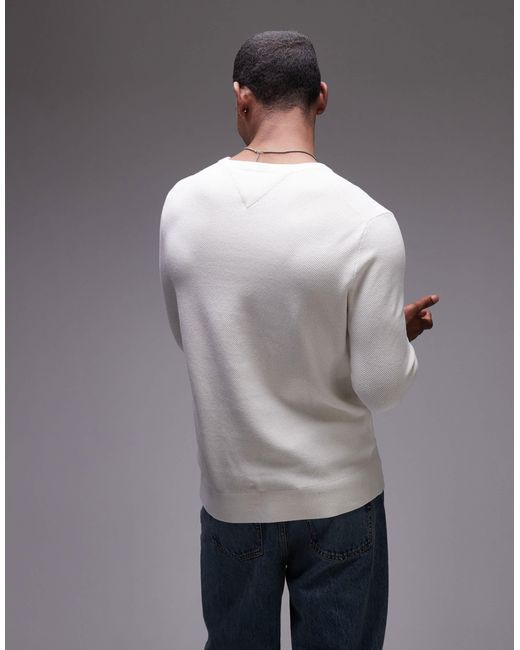 Tommy Hilfiger – basic-pullover in Gray für Herren