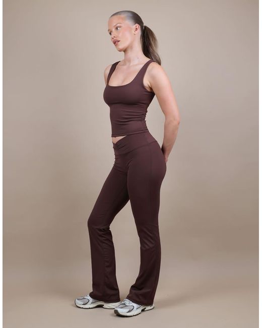 SIMMI Pink Square Neck Tank Top