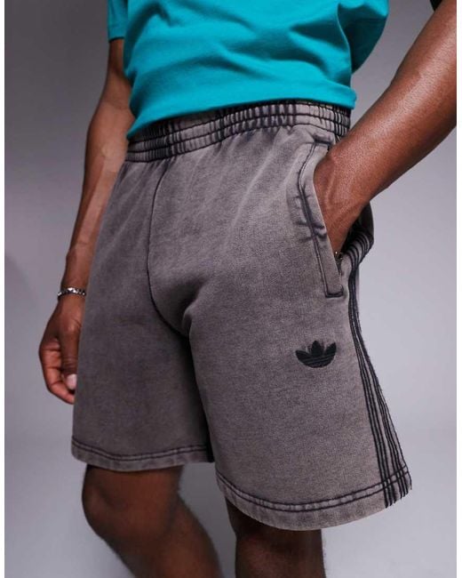 Adidas Originals Blue Premium Essentials Shorts for men