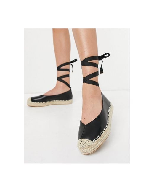 Glamorous Ankle Tie Espadrilles in 