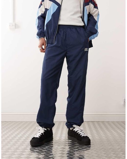 Umbro Blue Relaxed Track Pants for men