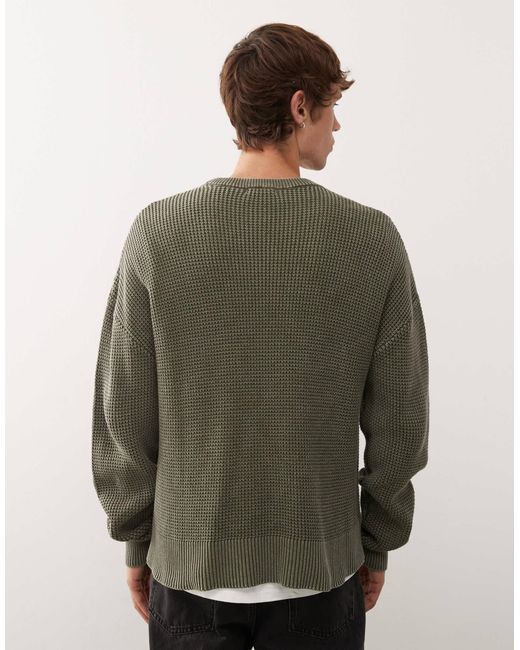 Weekday – kastiger pullover in Green für Herren