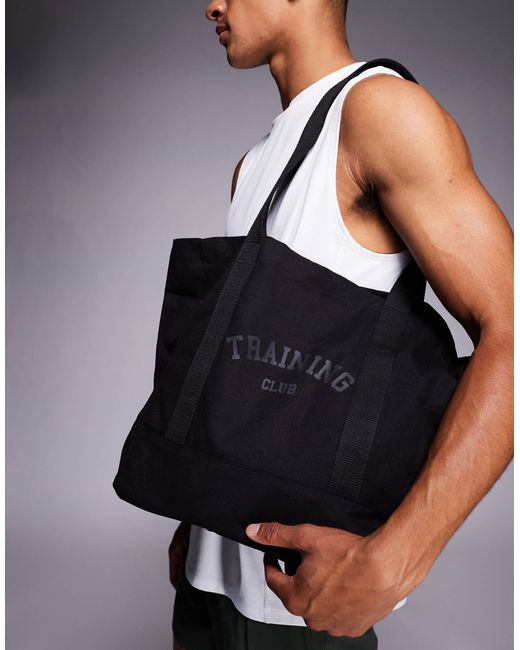 4505 Blue Training Club Canvas Gym Tote Bag for men