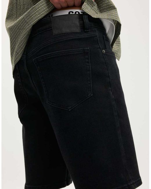 Cotton On Natural Loose Straight Denim Short for men