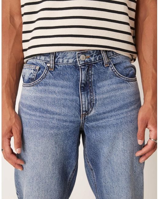 ASOS Blue Tapered Fit Jeans for men