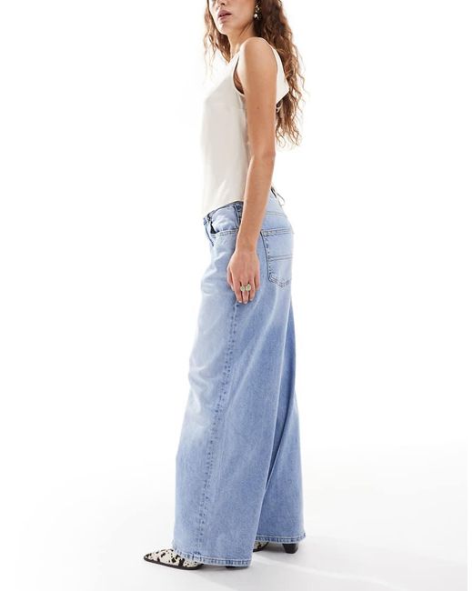 Vaqueros Azul Lavado De Corte Suelto Y Talle Medio Charlie De Tommy Hilfiger de color Blue