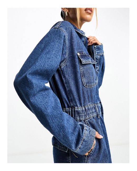 River island denim boiler cheap suit