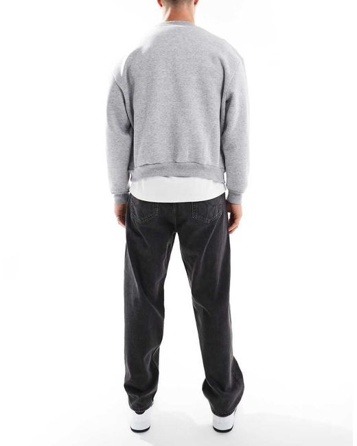 Jack & Jones Gray Alex Baggy Jeans for men