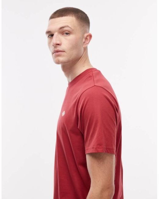 Dickies Red Mapleton Logo T-shirt for men