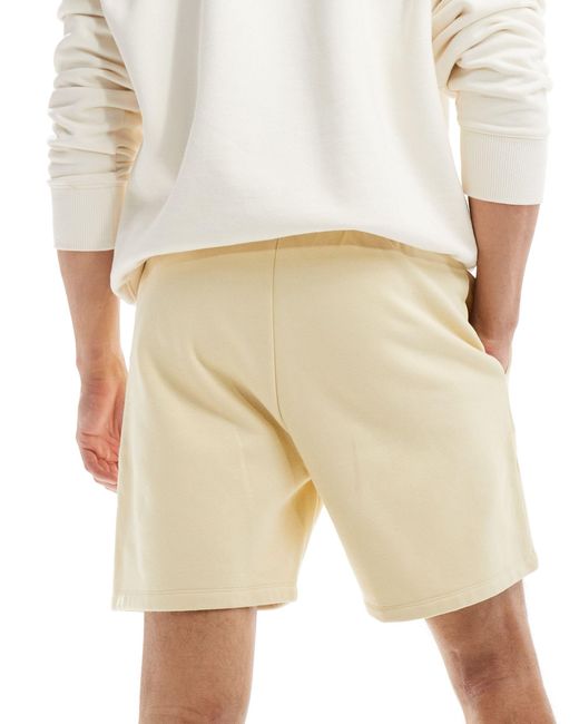 ASOS – oversize-shorts aus schwerem material in Natural für Herren