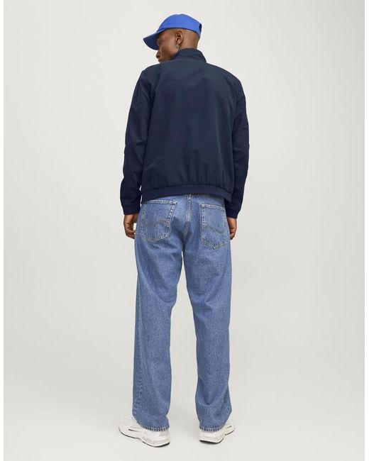 Jack & Jones Blue Bomber Jacket for men